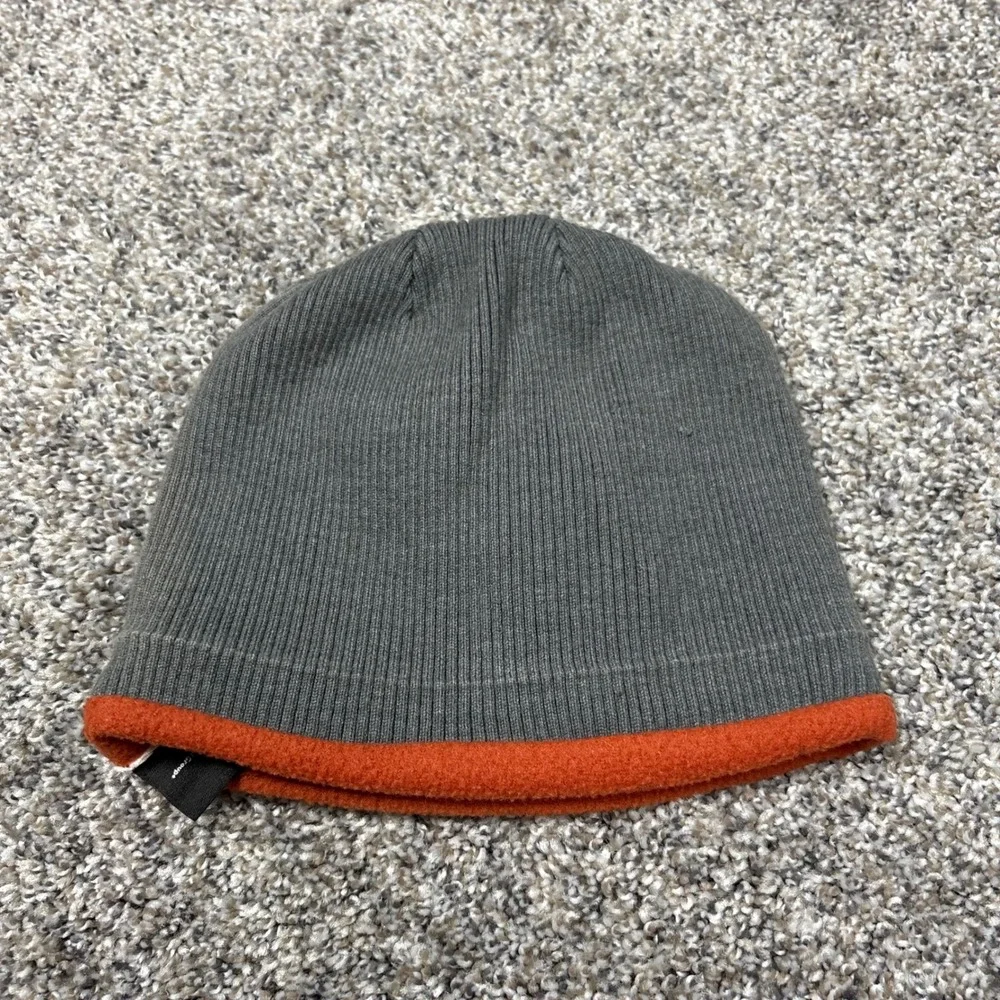 Harley Davidson Beanie Kids One Size Gray Orange Good Fleece Lined Knit‎ Hat